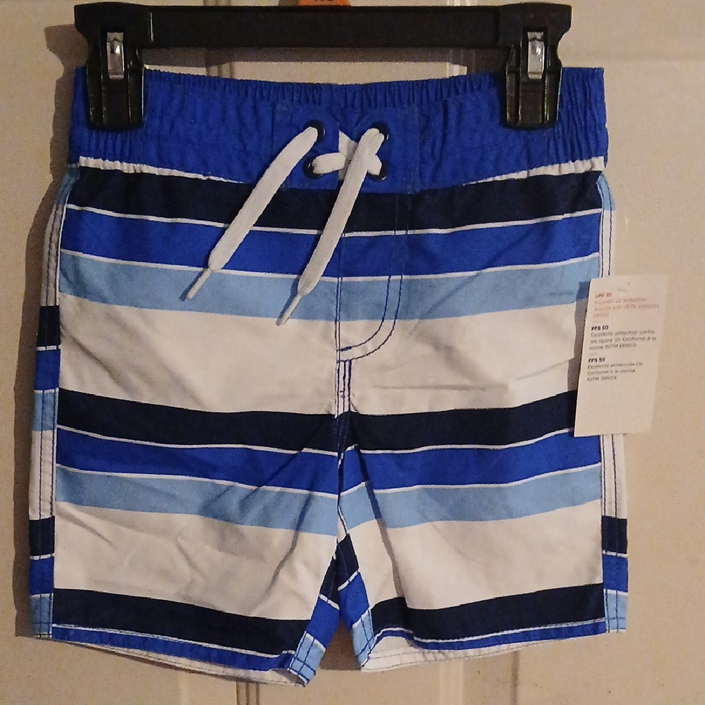 Old Navy Blue Striped Swim Shorts